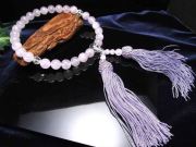 ラベンダーアメジスト 紫水晶 片手 略式 念珠 主玉約10mm 親玉約11mm 二天玉約8mm 落ち着きと品格を備えた念珠 日常から法要まで幅広く使える一本