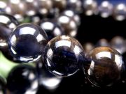 ダークブルー系バイカラー アイオライト ブレスレット 約6mm-6.5mm×29珠前後 艶やかなダークブルーグラデーション 夢や目標へ導く石 3月の誕生石