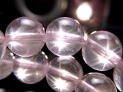 艶々クリアピンク スターローズクォーツ ブレスレット 8mm-8.5mm×23珠前後 超人気 星ローズ 女神と天使のエネルギーが宿る守護石 モザンビーク産