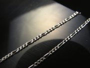 45cm フィガロチェーン Silver925 幅約1.4mm 金具最大幅約3.2mm ペンダントトップの相方 CHN082