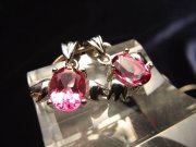 激安宣言 宝石質ピンクトパーズ エンジェル ペンダントトップ 石サイズ縦約8mm 1個売り オーバルカット型 天使ペンダントトップ Silver925 ブラジル産