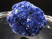 アズライト 藍銅鉱 結晶原石 幅29mm 重さ24.9g 極上結晶原石 キラキラ光沢結晶 最高色ウルトラマリンブルー 1点物 原石 ロシア産 パワーストーン 天然石
