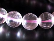 激レア S級 ピンクエンジェルラダークォーツブレスレット 約10.5mm-11mm×18珠 神秘的な天使のはしご 曇りなし