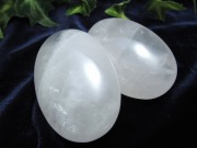 水晶 ホットストーン 重さ 約65g-80g 大きさ約6cm×4cm マッサージ用天然石 タンブル パワーストーン 天然石