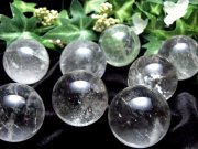 天然透明水晶 丸玉 直径22mm-24mm すべての浄化と純粋さの象徴 お守りにも クリスタルスフィア ブラジル産 パワーストーン 天然石
