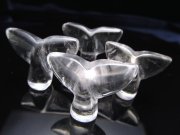 天然水晶 ホエールテール 置き物 高さ約2cm-3cm 横約2.5cm-4cm 幸運を呼び込むクジラの尻尾 ディスプレイ・インテリア ブラジル産 パワーストーン 天然石