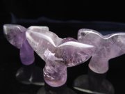 ラベンダーアメジスト ホエールテール置物 高さ約2-3cm 横3-4cm 幸運を呼び込むクジラの尻尾 ディスプレイ・インテリア ブラジル産 パワーストーン 天然石