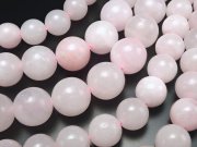 3A 8mm珠 マンガノカルサイト ピンクカルサイト 一連 約38-40cm 美品 ペルー産 パワーストーン 天然石