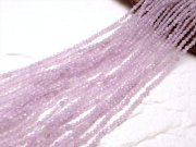 AA 極小サイズ 2mm珠 ラベンダーアメジスト カット 一連 約38-40cm 穴径約0.6mm ブラジル産