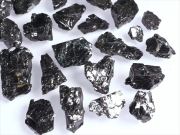 Lサイズ エリートシュンガイト さざれ 約50g入り 粒約10mm-30mm 炭素高純度 地球上で唯一天然フラーレンを含む希少鉱物 カレリア共和国産 パワーストーン