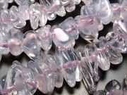 幅約6mm-10mm ムーンライトアメジスト さざれ連 一連 約38-40cm スコロライト ピンクパープル 淡く儚い幻想的なパステルカラー ブラジル産