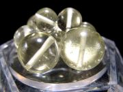 本物4A+ リビアングラス ビーズ石 粒売り 9.5mm-10mm 透明感あり 天然・隕石由来のインパクトガラス 宇宙起源の絶大なパワー エジプトサハラ砂漠産