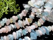 約6mm-11mm MIXベリル さざれ連 約38-40cm 激安奉仕 大人気 MIXベリル 美麗パステルカラー ブラジル産