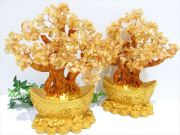 元宝タイプ 大 招財樹 シトリン 金のなる木 高さ約30cm 黄水晶 風水アイテム インテリアやプレゼントに シトリンツリー