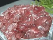 品質アップ ピンクエピドート さざれ 200g 粒の大きさ 約5ミリ-13ミリ 幸福感を得る石 浄化用・インテリアに タンザニア産 パワーストーン 天然石