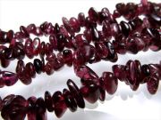 パープル濃いタイプ ロードライトガーネット さざれ連 約5-10mm 一連 約38-40cm 濃厚赤紫色 サザレ連 サザレ 柘榴石 パワーストーン 天然石