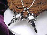 激安宣言 ギベオン ペンダントトップ サークルクロスモチーフ 最大幅約36mm 1個売り メテオライト 隕石 ナミビア・ハルダブ州産 geki-met1D5