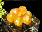 1粒売り ガネーシャが宿る石 プクラジストーン イエローサファイア ミラーボールカット 7mm-7.5mm 富と幸福・愛情をもたらす石 世界4大宝石の1つ 木星の象徴