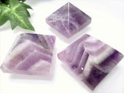 チビサイズ シェブロンアメジスト ピラミッド置物 高さ約20mm ピラミッドパワー 天然石 パワーストーン パワーストーン 天然石