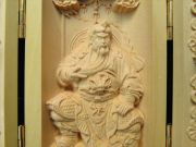 劉備 関羽 張飛 観音開き 5A極上手彫り 木彫り 三国志像置物 高さ約100-105mm 風水やインテリアに ok-s パワーストーン 天然石