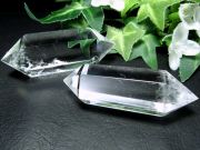 4A 天然透明 水晶 ダブルポイント 双剣 40g-60g 極上超透明 手ごろな小さめサイズ 大人気浄化アイテム ブラジル産 パワーストーン 天然石