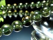 入手困難な逸品 コーネルピン コルネルップ石 ブレスレット 6.5mm-7mm×28珠 才能・能力の活性化する石 超透明 グリーン褐色 1点物 スリランカ産 migi