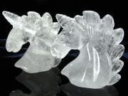 水晶 ユニコーン 彫り 高さ約50mm 重さ50g-60g前後 1個売り 浄化 潜在能力UP インテリアに 風水グッズ ユニコーン 置物 パワーストーン 天然石