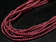 極小ラウンド 約2-2.5mm珠 ガーネット 一連 約37-39cm 極上 天然石 ビーズ パワーストーン ブラジル産 hos パワーストーン 天然石