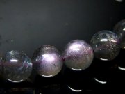 銀河の煌めき 5A パープル&ピンクシラー ラブラドライト ブレスレット 8mm-8.5mm×23珠 レインボーシラー 信念を貫く力 一点もの マダガスカル産