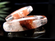 3Aグレード マニカランクォーツ 天珠型 ビーズ 石サイズ：長さ約30mm 1個売り 地球最後の秘境ヒマラヤより直送 希少なマニカラン産水晶原石削り出し