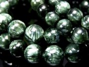 セラフィナイト 斜緑泥石 ブレスレット 8mm-8.5mm×23珠前後 神秘的で高貴な美しさ 人生に平穏を与える石 ロシア産 -s