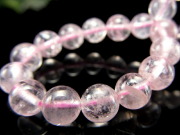 超透明 モルガナイト ピンクアクアマリン ブレスレット 6mm-6.5mm×29珠 幸せな結婚の象徴 可愛らしいベビーピンクカラー ブラジル産 bl-