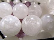 ミルキータイプ ダンビュライト ブレスレット 7.5mm-8mm×25珠前後 純白ダンビュライト 入手困難石 理性の石 心身の安定をもたらす メキシコ産