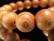 正規品 世界銘木協会 屋久杉 ブレスレット 12.5mm-13mm×17珠前後 厄除け・癒し・開運招福 世界遺産・屋久島の象徴 国産天然木使用