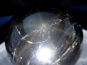 スターモリオン 丸玉 46mm 神秘的なスターの輝き 六条のスター効果も 最強の魔除け 邪気払いの石 チベット産 パワーストーン 天然石