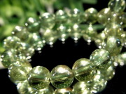 透明 濃色グリーンカラー グリーンアパタイト ブレスレット 6mm×33珠 入手困難なグリーンカラー 穏やかに自己表現する力を与えてくれる 一点物 ブラジル産