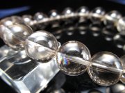 美麗な虹色の輝き アイリス スモーキー レムリアンシード ブレスレット 11mm-11.5mm×18珠 ギャランティーカード付き 幻の逸品を贅沢使用