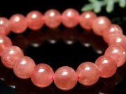 店頭展示中 超透明ピンク 5A インカローズ ブレスレット 6mm-6.5mm×28珠 極上天然石 恋愛運最強の石 一点もの アルゼンチン産 パワーストーン 天然石