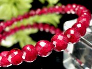 ルビー 天然石 ブレスレット　8㍉×22石 ルビー 天然石 ブレスレット8㍉×22石