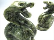 サーペンティン コブラ 蛇彫り 彫刻置物 1個売り 高さ80mm前後 へび 唯一無二の模様 癒しと旅の守護石 ヘビ彫刻 パワーストーン 天然石