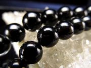 3A 約10-10.5mm珠 モリオン 黒水晶 一連 約38-40cm 言わずと知れた 最強の魔除け 邪気払いの石 強力 厄除け パワー 連売り ビーズ パワーストーン 天然石