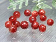 5A 1粒売りレッドアンデシン 粒売り 5.5mm-6mm 全珠キャンディレッド 中性長石 本当の自分に近づく変化を促す石 チベット産