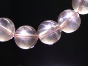 優しいシルキーピンクカラー スターローズクォーツ ブレスレット 11mm-11.5mm×17珠前後 大人気 星ローズ 女神と天使のエネルギーが宿る守護石