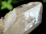 虹入り ハーキマーダイヤモンド ハーキマー水晶 結晶 最大幅 約58mm 重さ 約93g 夢の実現を助けるドリームクリスタル 透明 両剣水晶 1点物 ニューヨーク州