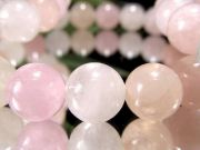 ピーチカラーMIX モルガナイト ピンクアクアマリン ブレスレット 約7.5mm-8mm×24珠前後 4月の誕生石 『清純・愛情・優美』の象徴 モルガン石 ブラジル産