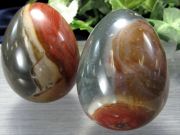 唯一無二の模様 ポリクロームジャスパー エッグ 卵型 置物 1個売り 重さ20g-40g 芸術的な模様と色彩 母なる大地の癒やしと力 マダガスカル産 パワーストーン