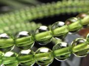 オリーブグリーンカラー 5A グリーンアンバー ブレスレット 約4.5mm-5mm×44珠前後 発色美しいリトアニアアンバー 極上透明 バルト海産 パワーストーン 天然石
