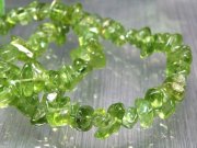 ペリドット さざれ デザインブレスレット 石サイズ約6mm-13mm 夫婦愛・平和の象徴 ミャンマー産 パワーストーン 天然石