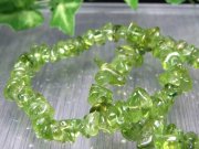 ペリドット さざれ デザインブレスレット 石サイズ約7mm-15mm 夫婦愛・平和の象徴 ミャンマー産 パワーストーン 天然石