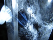 ウインドウ入り エンジェルラダー 天然 水晶 ポイント 六角柱 専用木製台座付 高さ172mm 重さ542g 極上超透明 浄化 インテリア一点もの ブラジル産